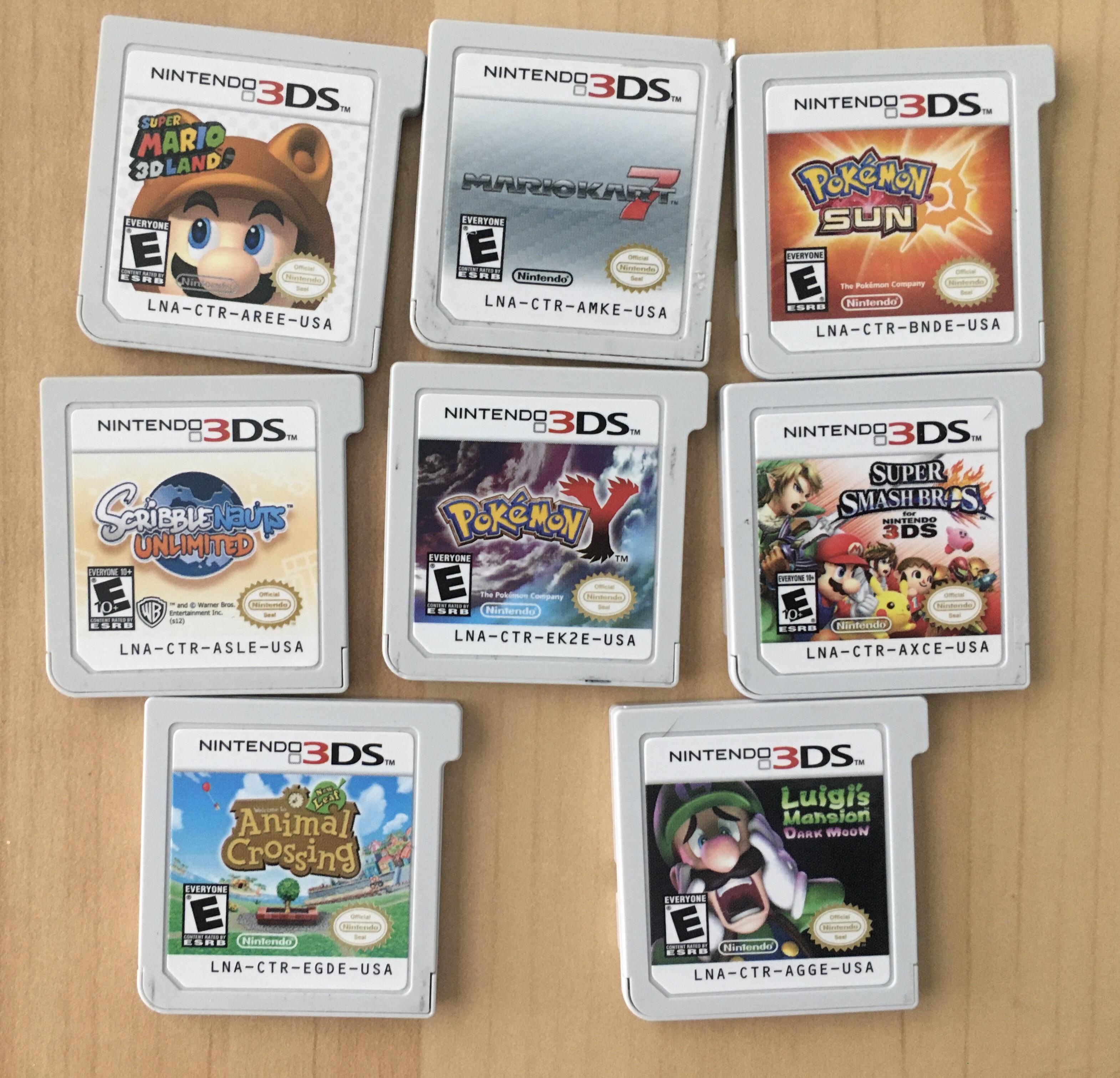 Image I posted to Reddit of my 3DS games.